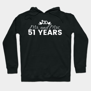 51st Wedding Anniversary Couples Gift Hoodie